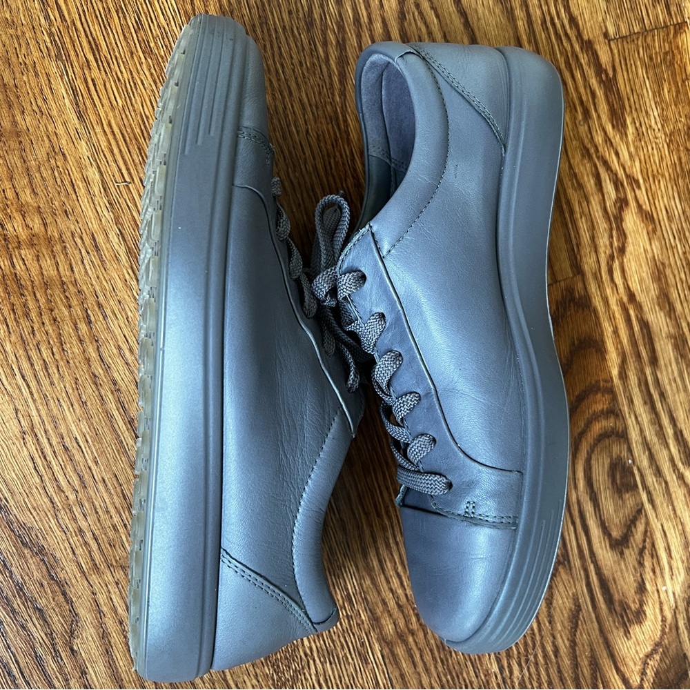 ECCO Soft Monochromatic 2.0 Sneaker Leather‎ Gravity Purple Shoes Casual 40 - Picture 9 of 14